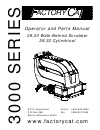 Operator and parts manual - (page 1)