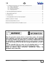 User's Operating Instruction And Installation Manual - (page 3)
