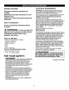 Use & Care Manual And Installation Instructions - (page 11)