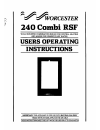 User Operating Instructions - (page 1)