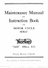 Maintenance Manual And Instruction Book - (page 1)