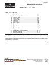 Operators Instruction And Parts List Manual - (page 7)