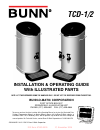 Installation & Operating Manual With Illustrated Parts - (page 1)
