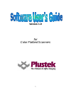 Software User's Manual - (page 1)