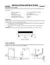 Use And Installation Instructions - (page 25)