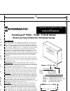Installation Instructions And Operation Manual - (page 1)