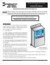 Installation Instructions And Operation Manual - (page 1)