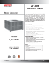 (Spanish) Product Specifications - (page 1)