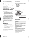 Basic Operating Instructions Manual - (page 4)