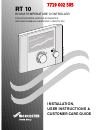 Installation, User Instructions & Customer Care Manual - (page 1)