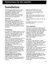 Instructions For The Use And Care - (page 11)