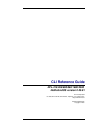 Cli Reference Manual - (page 2)
