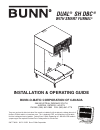 Installation & Operating Manual - (page 1)