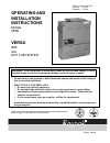 Operating And Installation Manual - (page 1)