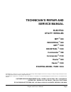 Technician's Repair And Service Manual - (page 3)