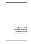 Log Reference Manual - (page 2)