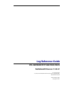 Log Reference Manual - (page 2)