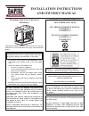 Installation instructions and owner's manua - (page 1)