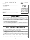 Owner's/operator's Manual - (page 2)