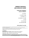 Owner's Manual & Service Manual - (page 3)