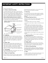 Installation And Operating Manual, Warranty - (page 4)