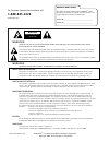 Installation And Operating Manual, Warranty - (page 2)