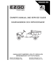 Owner's Manual And Service Manual - (page 1)