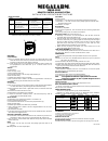 Installation & Operation Instructions - (page 1)