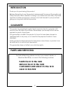 Operation & Maintenance Instructions Manual - (page 2)