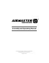Assembly And Operating Manual - (page 1)