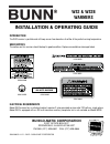 Installation & Operating Manual - (page 1)