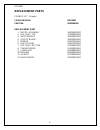 Parts And Service Manual - (page 5)