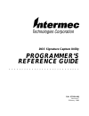 Programmer's Reference Manual - (page 1)
