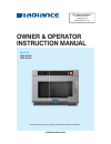 Owner & Operator Instruction Manual - (page 1)