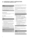 Use And Care Manual And Installation Instructions - (page 4)