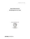 Web Management User Manual - (page 1)