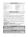 Assembly, Care & Use Manual - (page 2)