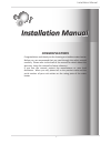 Installation Manual And Owner's Manual - (page 3)