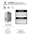 Installation Manual And Owner's Manual - (page 1)