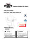 Assembly, Use And Care Manual - (page 1)