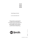 Installation, User And Service Manual - (page 1)
