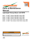 Parts & Maintenance Manual - (page 1)