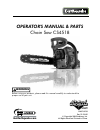 Operator's Manual & Parts - (page 1)