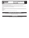 Service And Repair Manual - (page 2)