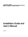 Installation Manual And User's Manual - (page 1)
