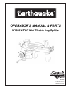 Operator's Manual & Parts List - (page 1)