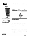 Owner's Manual And Instructions - (page 1)