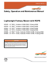 Safety, operation and maintenance manual - (page 1)