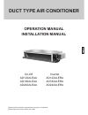 Operation Manual And Installation Manual - (page 7)