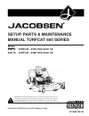 Setup, Parts & Maintenance Manual - (page 1)